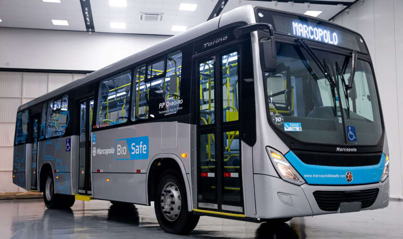 onibus biosafe marcopolo - segurança da mobilidade